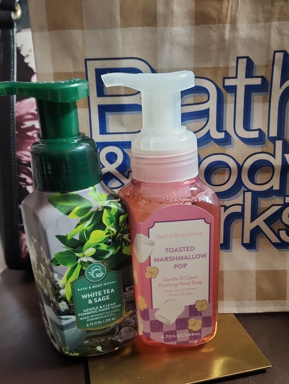 Bath & Body Works White Tea & Sage & Toasted Marshmellow Pop Hand Soap Get Both